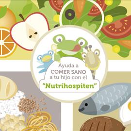 Imprime el Nutrihospiten y enséñale a tu hijo qué es una dieta saludable, dibuja tus verduras y frutas favoritas 